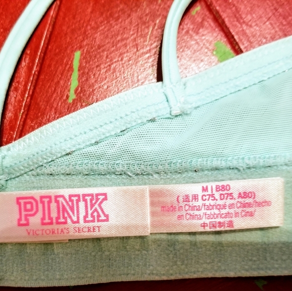 Victoria Secret PINK Stretch Criss Cross Bra Sz M - Picture 12 of 14
